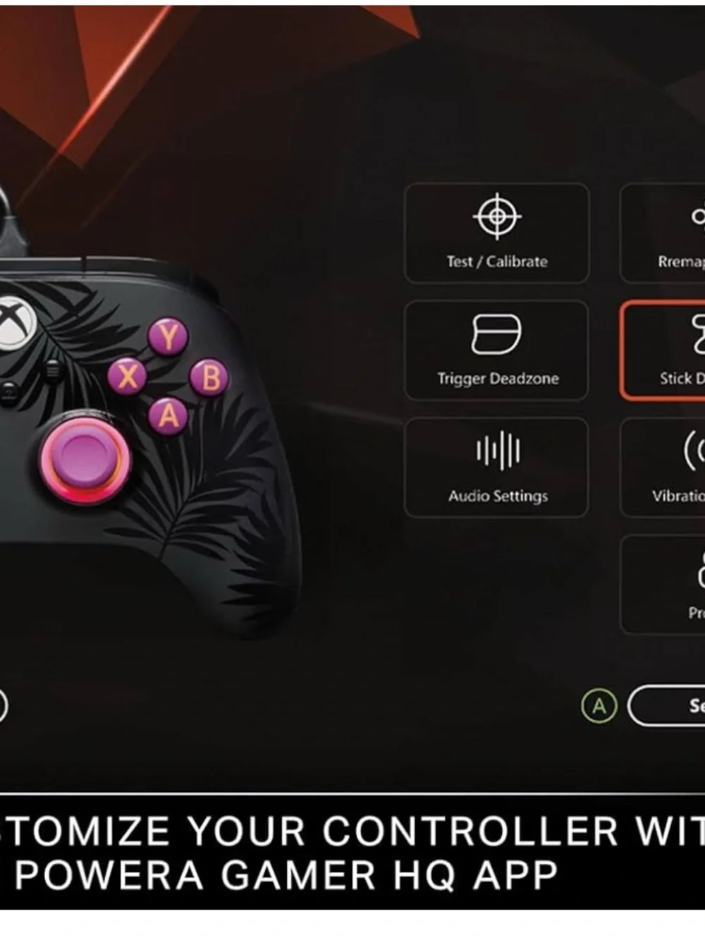 PowerA Advantage+ Wired Xbox Controller — Black with Purple & Pink Accents